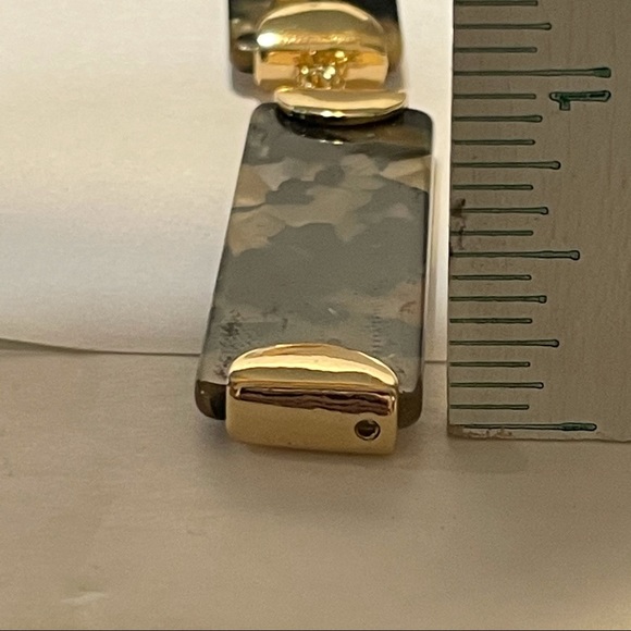 faux tortoise shell dangle acylic post earrings - Picture 5 of 6